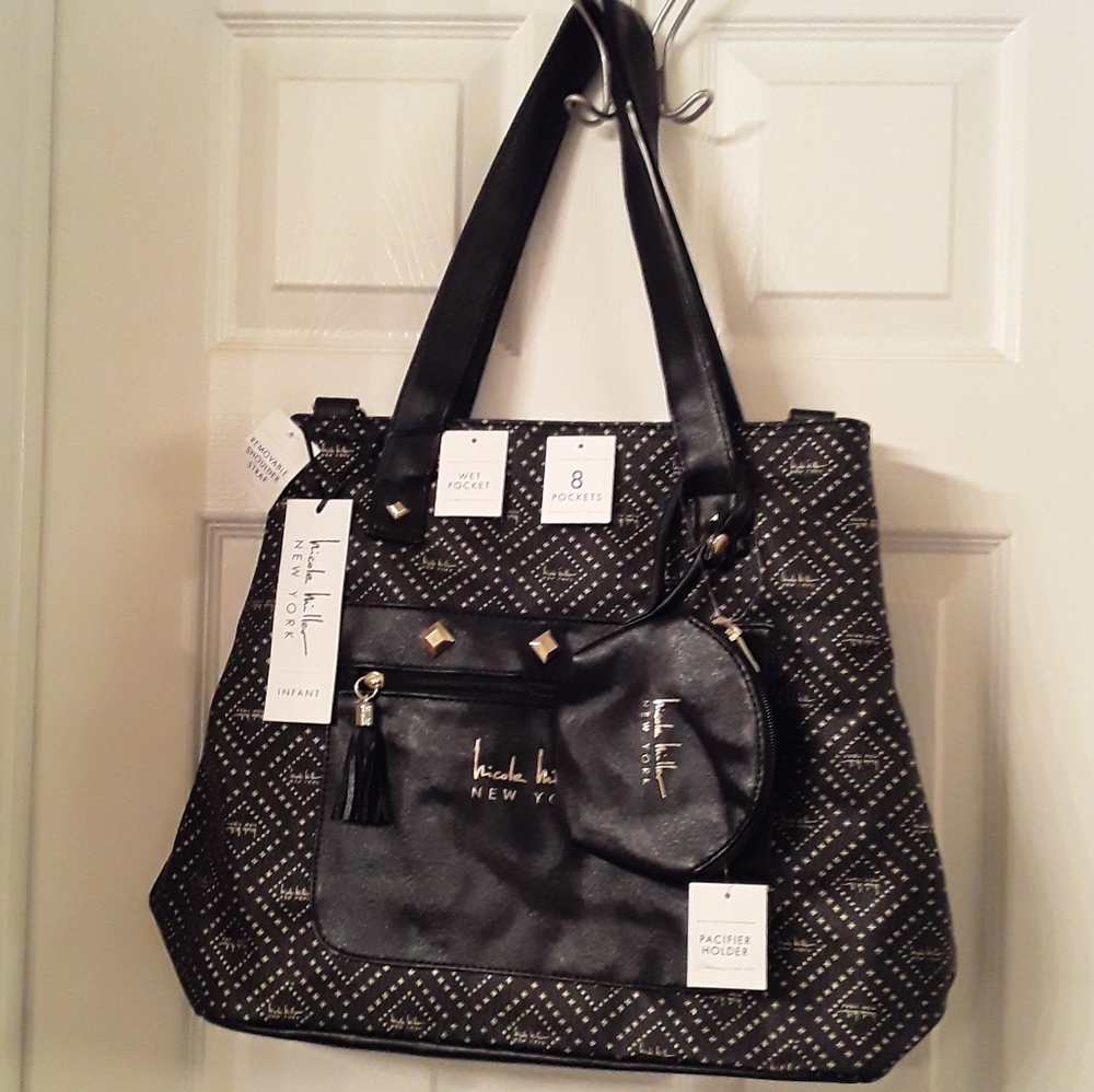 Nicole Miller New York tote diaper bag